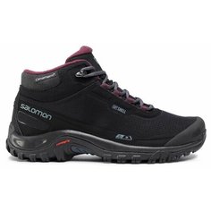 Ботинки хайкеры Salomon Shelter Clima Salomon Waterproof, размер UK 5; 23,5см; 36,5*р.р, черный/фиолетовый