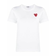 Футболка Comme des Garcons PLAY, размер L, серебристый