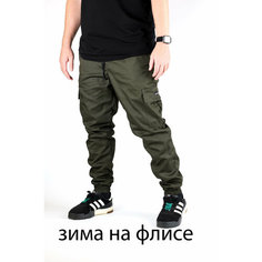 Брюки спортивные BLK CROWN, размер M, олива