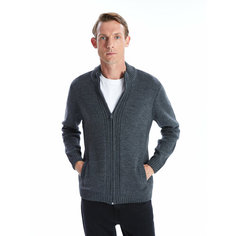 Кардиган LC Waikiki, размер 2XL, , grey melange
