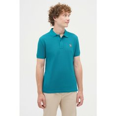 Поло U.S. POLO ASSN., размер S, темно-бирюзовый