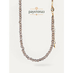 Чокер BL Jewelry, раухтопаз, длина 35 см, серый, золотой