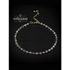 Браслет на ногу BL Jewelry, длина 21 см, 1 шт., серый