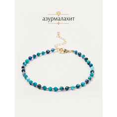 Браслет на ногу BL Jewelry, длина 21 см, 1 шт., зеленый