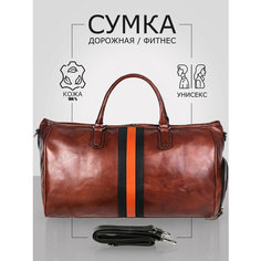 Сумка дорожная TIMSOON, 38 л, 25х30х50 см, ручная кладь, рыжий