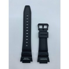 Ремешок CASIO, диаметр шпильки 1.8 мм, размер 18, черный