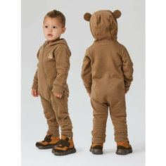 Комбинезон Happy Baby Осень-зима 2024, открытая стопа, размер 92-98, brown