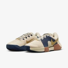 Кроссовки NIKE NikeCourt Air Zoom Vapor Pro 2, размер 45 EU - 11 US (29 см ), бежевый/коричневый/белый/черный