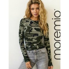 Лонгслив moremio, размер 40, , камуфляж