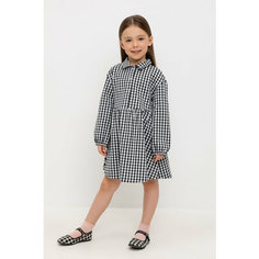 Платье crockid КР 5907/серая клетка на белом к519, размер 60/116, серый