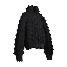 Худи MADFRENZY Spiked Knit, размер M, , черный
