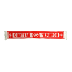 Шарф для взрослых и детей,160х18 см, красный, белый Football Game