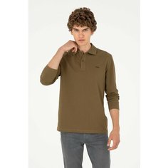 Лонгслив U.S. POLO ASSN., размер S, , хаки