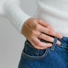 Кольцо ZOLOTO.GOLD, красное золото, 585 проба, размер 18.5