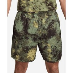 Шорты NIKE Totality Camo, размер S, зеленый/оливковый/черный
