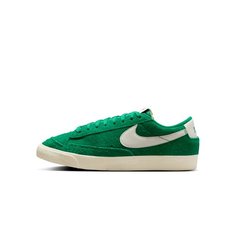 Кеды NIKE Blazer Low 77 Vintage, размер 7 US, зеленый/белый