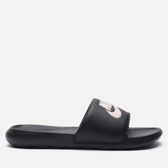 Шлепанцы NIKE Victori One, размер 7 US, черный/бежевый