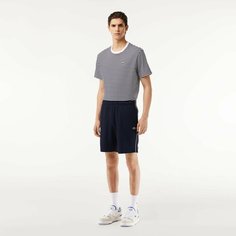 Шорты спортивные LACOSTE, размер T3, темно-синий