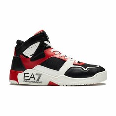 Кроссовки EA7 EMPORIO ARMANI, размер T85, черный/красный