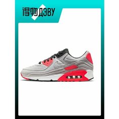 Кроссовки NIKE Air Max 90, размер EU 35.5 стопа (22.5CM), grey/red