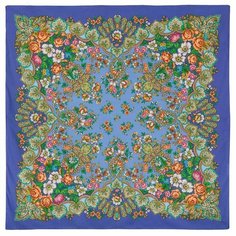 Платок Павловопосадская платочная мануфактура для женщин,146х146 см, №14