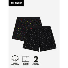 Трусы Atlantic Game, комплект из 2 шт., размер 48, черный