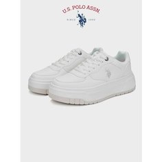 Кеды U.S. POLO ASSN. Осень-зима 2024, полнота 6 (RU)/ на среднюю стопу, размер 37, холодный белый
