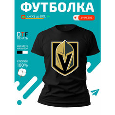 Футболка GoldenCate Вегас Голден Найтс Vegas Golden Knights, размер XL, черный