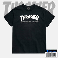 Футболка THRASHER, размер XXL, black