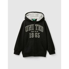 Толстовка UNITED COLORS OF BENETTON, размер 140, черный