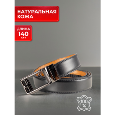 Ремень для мужчин, размер 140, черный Нет бренда