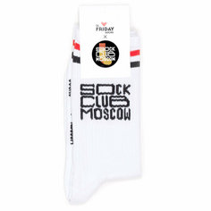 Носки St. Friday x Sock Club Moscow носки спортивные с надписями - Логотип, размер 38-41