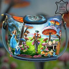 Сумка мессенджер Pelle Volare, фактура гладкая, синий