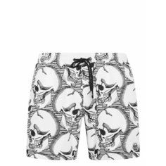 Шорты для плавания PHILIPP PLEIN, размер 4XL, серебристый