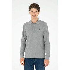 Лонгслив U.S. POLO ASSN., размер M, , серый