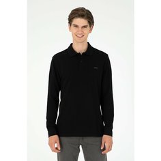 Лонгслив U.S. POLO ASSN., размер M, , черный