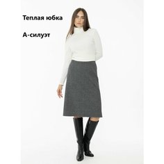 Юбка Трика классика, размер 54, серый