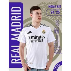Футболка Real Madrid 24/25, 1 шт., размер S, белый Нет бренда