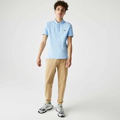 Поло LACOSTE, размер T7, светло-синий