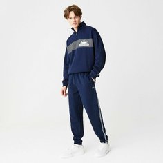 Брюки спортивные LACOSTE Tapered fit, размер T7, cиний