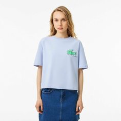 Футболка LACOSTE, размер T36, светло-голубой