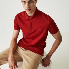 Поло LACOSTE Regular Fit, размер T4, малиновый