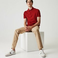 Поло LACOSTE Regular Fit, размер T3, малиновый
