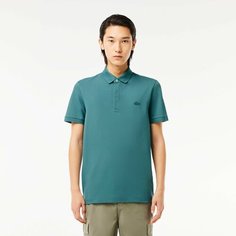 Поло LACOSTE Regular Fit, размер T4, зеленовато-синий