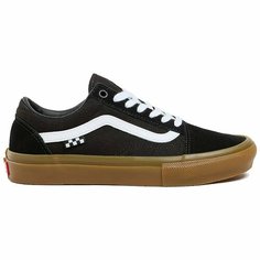 Кроссовки VANS, размер 9 US, белый, черный, коричневый