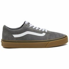 Кроссовки VANS, размер 11 US, серый, белый, коричневый