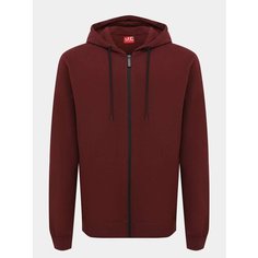 Толстовка JUST CLOTHES, размер 46, , бордовый