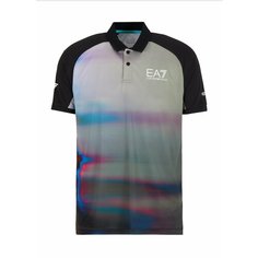Поло EA7 EMPORIO ARMANI, размер M, мультиколор