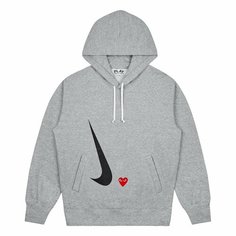 Худи Comme des Garcons PLAY Comme des Garcons x Nike Hoodie, размер S, , grey