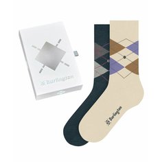 Носки Burlington Basic Gift Box, комплект, 4 пары, размер 36-41, бежевый
